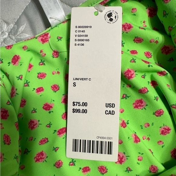 Urban Outfitters Out From Under Chloe Printed One Piece Swimsuit, Size S (v) - Picture 10 of 12